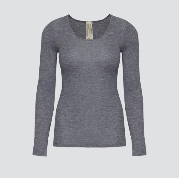 Maillot manches longues en coton laine et soie - COMAZO