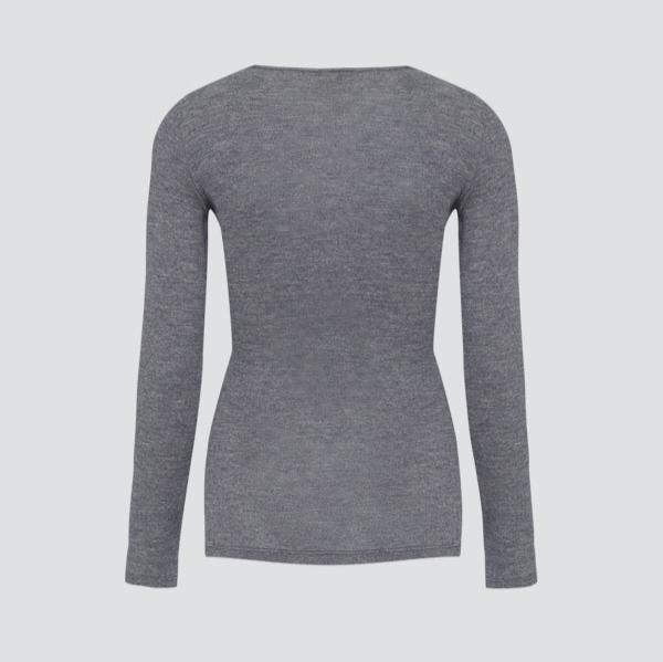 Maillot manches longues en coton laine et soie - COMAZO