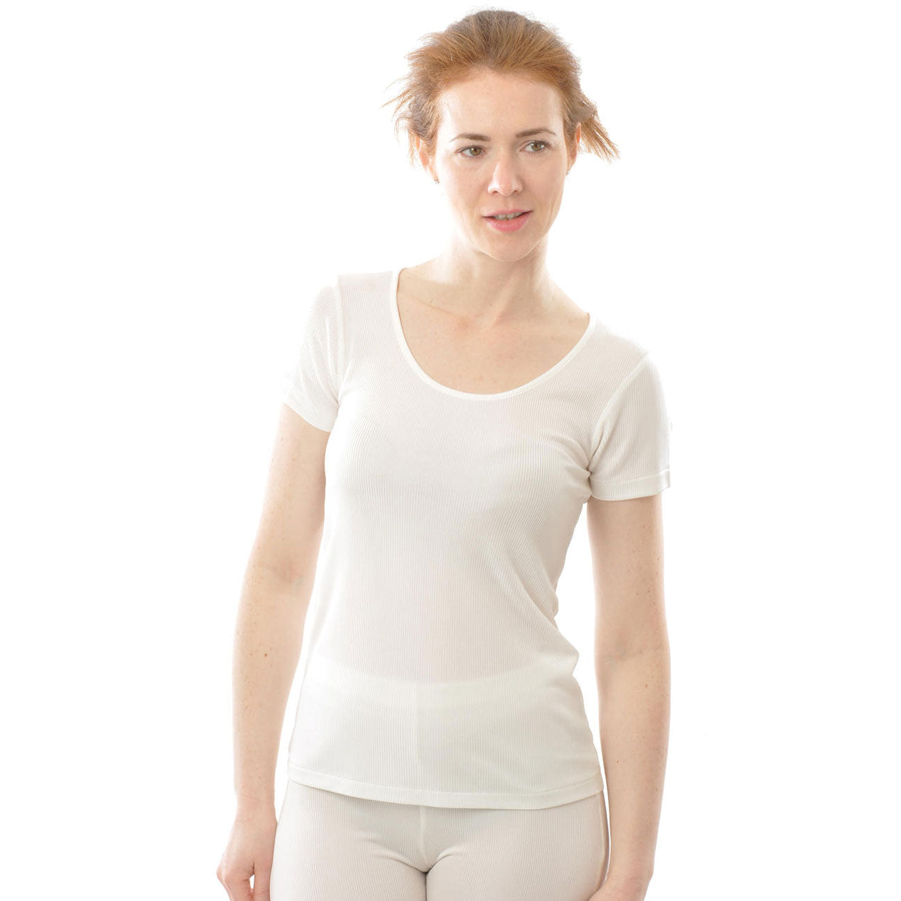 T-shirt manches courtes 100% soie bio - ALKENA