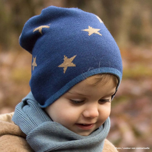 Bonnet étoilé Laine/Soie/Coton - PURE PURE