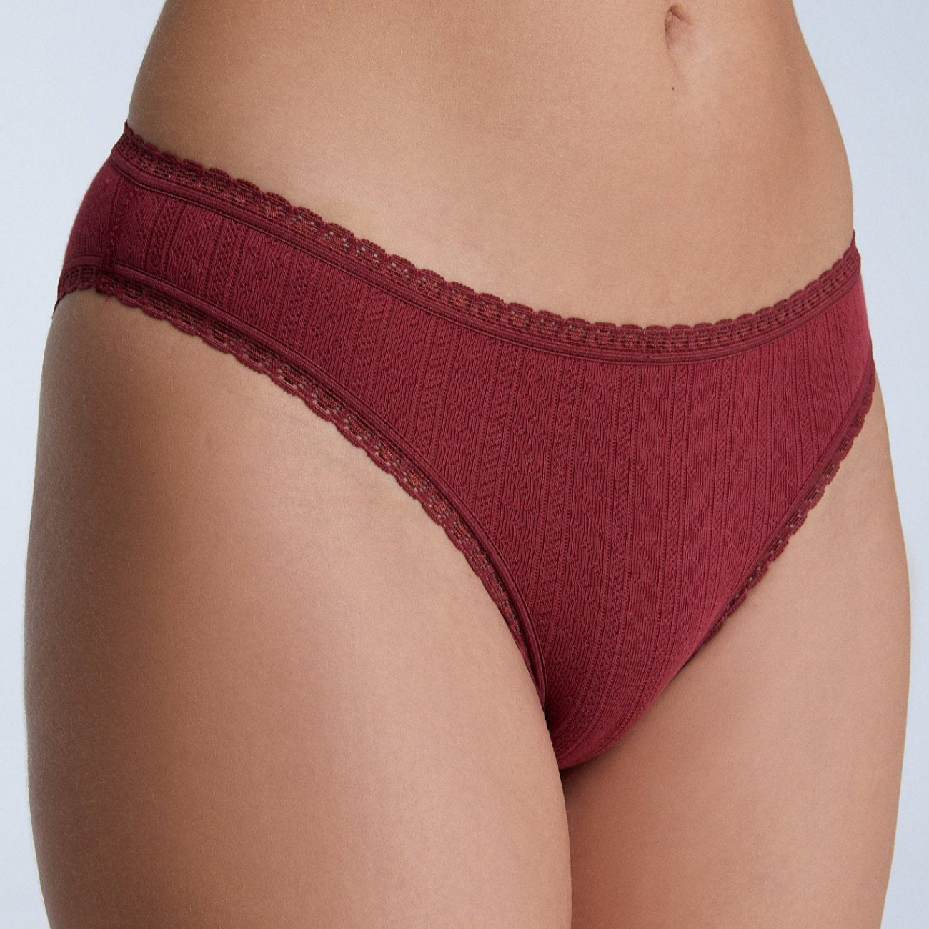 Slip pointelle et dentelle - ALBERO