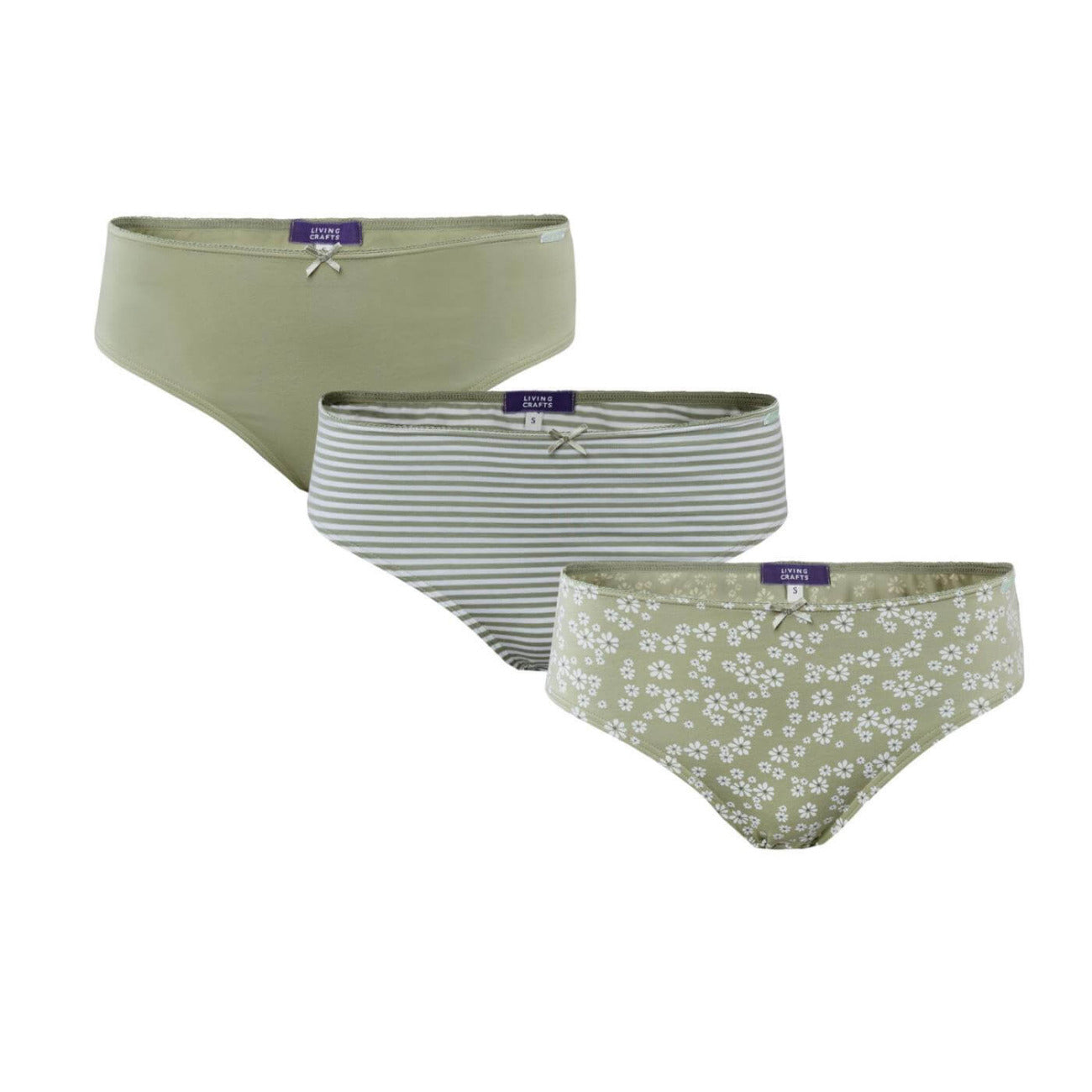 Trio de culottes IMALA en coton bio - LIVING CRAFTS