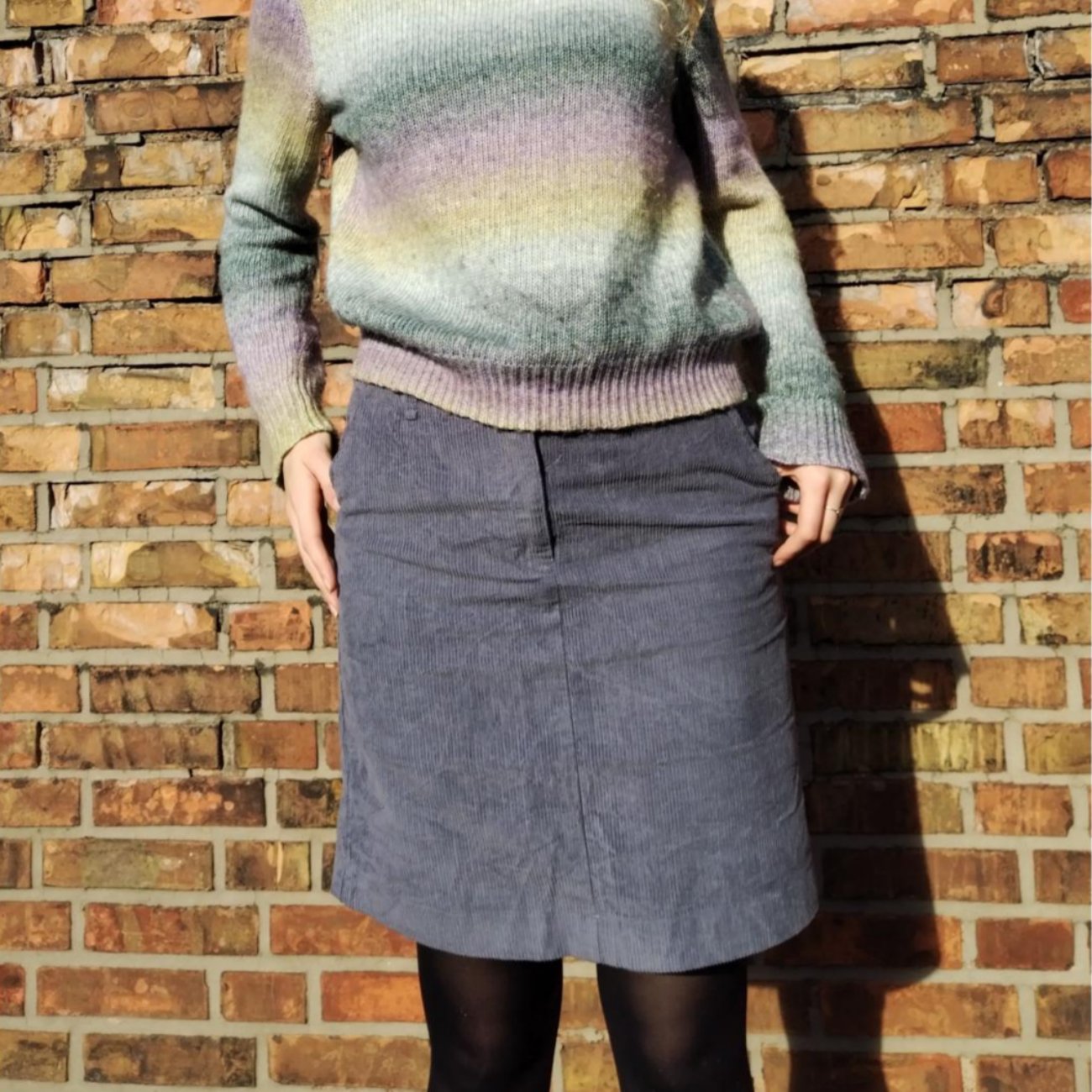 Jupe genoux en velours côtelé - MADNESS