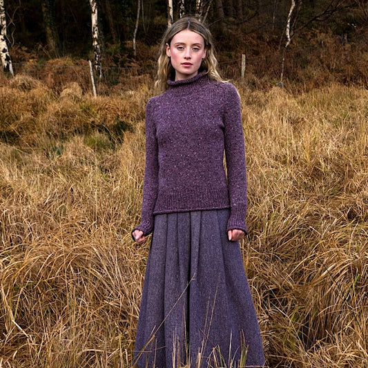 Pull col montant en laine mérinos - FISHERMAN