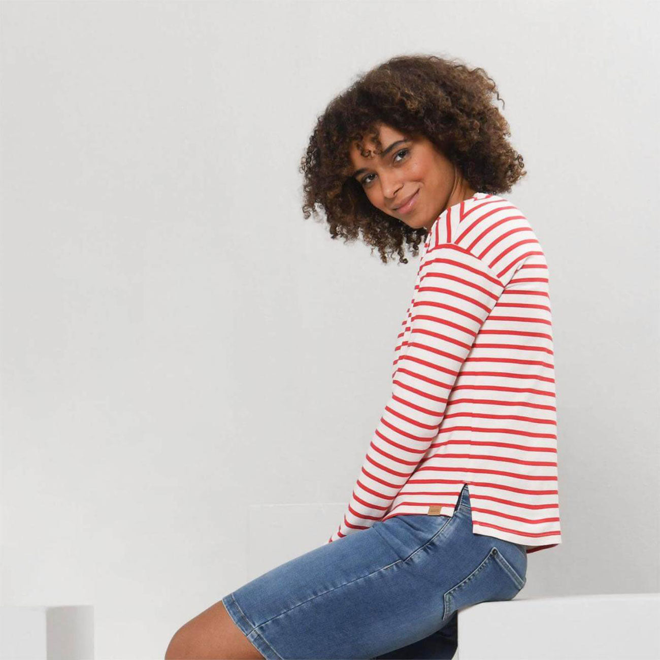 Pull marinière MURIEL en coton bio - LIVING CRAFTS