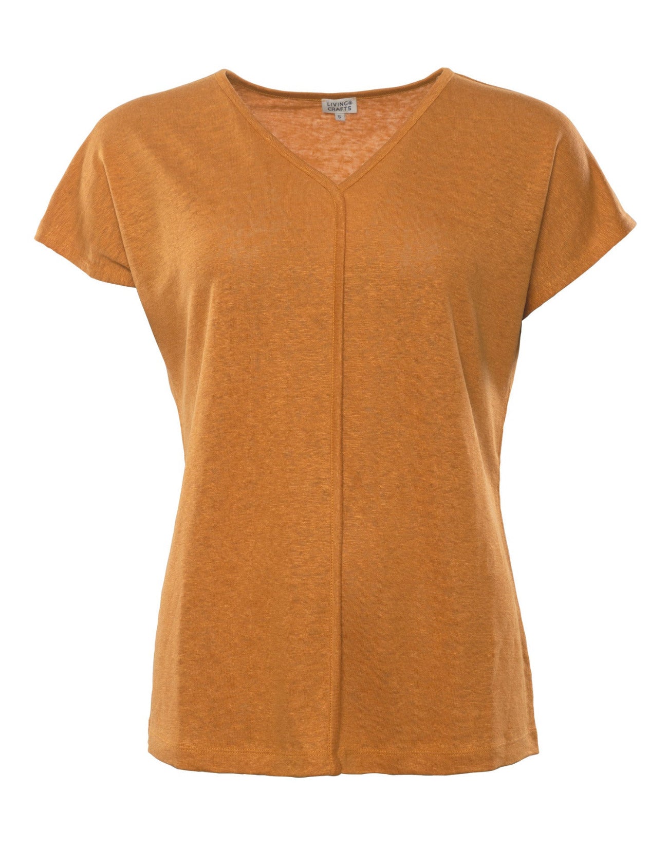 T-shirt col V OCEANE 100% lin - LIVING CRAFTS
