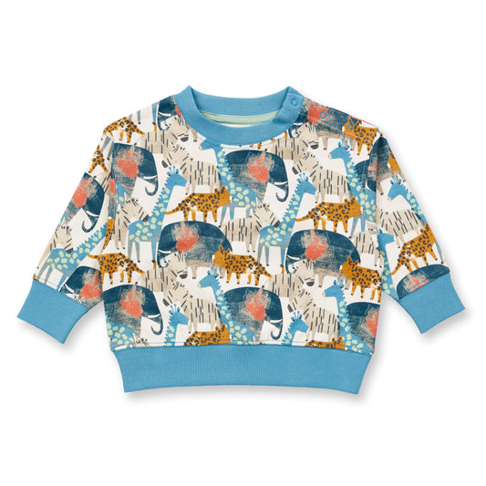 Sweat SIAM imprimé safari d'animaux - SENSE ORGANICS