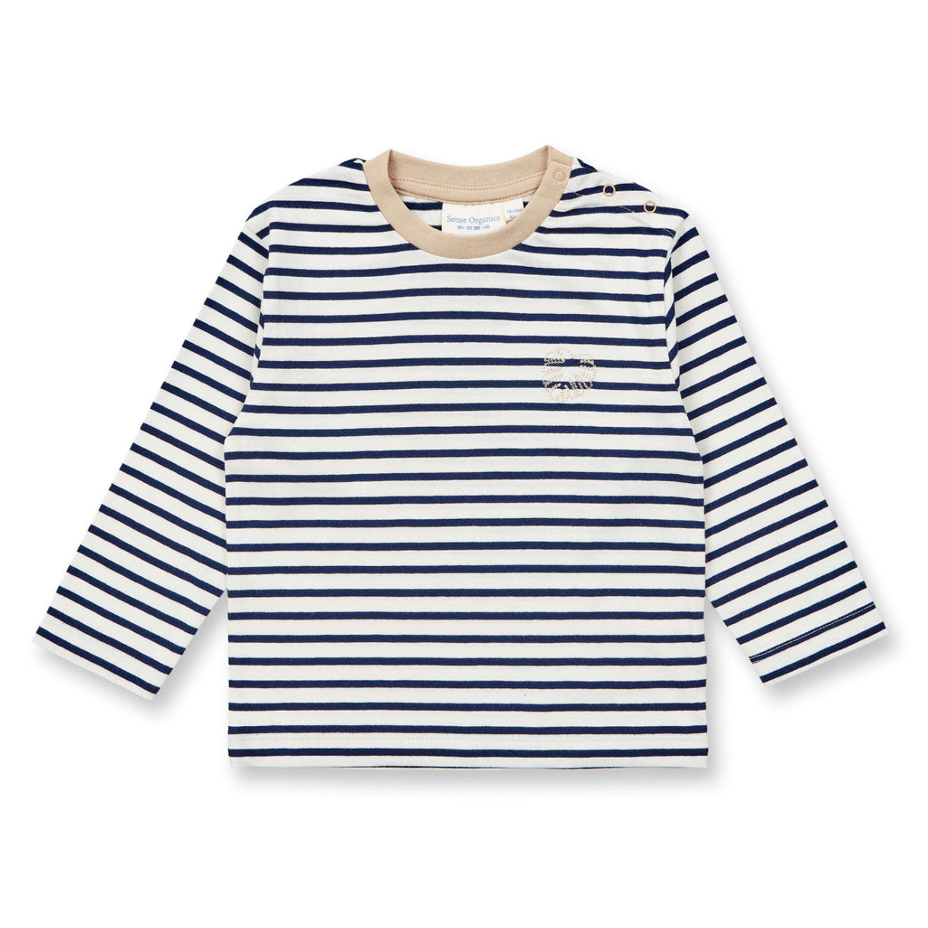 Marinière HANS broderie feuille - SENSE ORGANICS