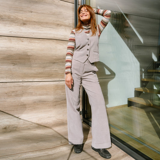 Pantalon PARSELINA 100% velours de coton - LIVING CRAFTS