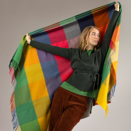 Couverture 100% laine NORTHERN LIGHTS - LIVING CRAFTS