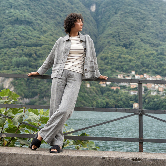 Pantalon 100% lin OPHELIA - LIVING CRAFTS