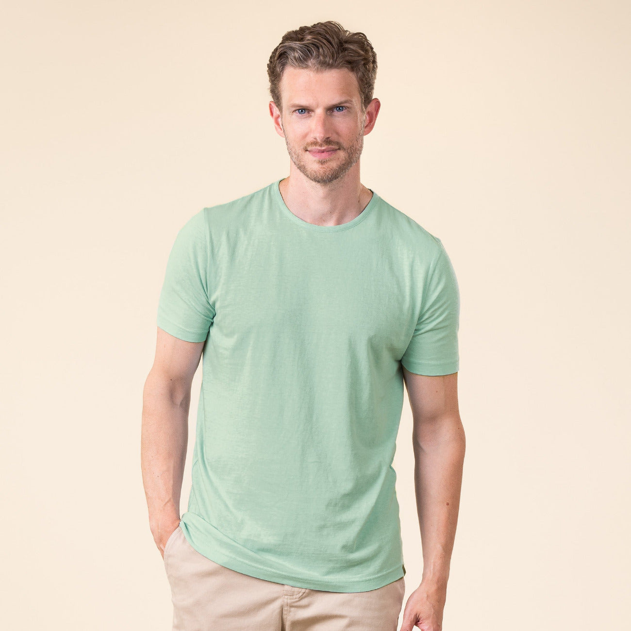 T-shirt coton bio/lin ROCCO - LIVING CRAFTS