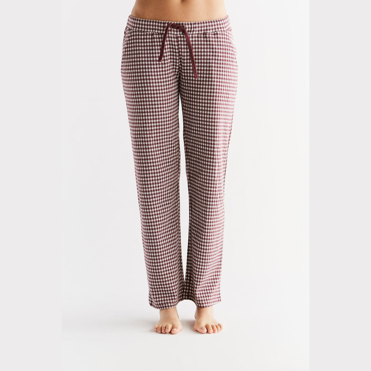 Pantalon de détente à carreaux - LEELA COTTON