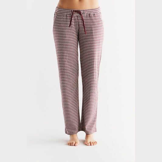 Pantalon de détente à carreaux - LEELA COTTON