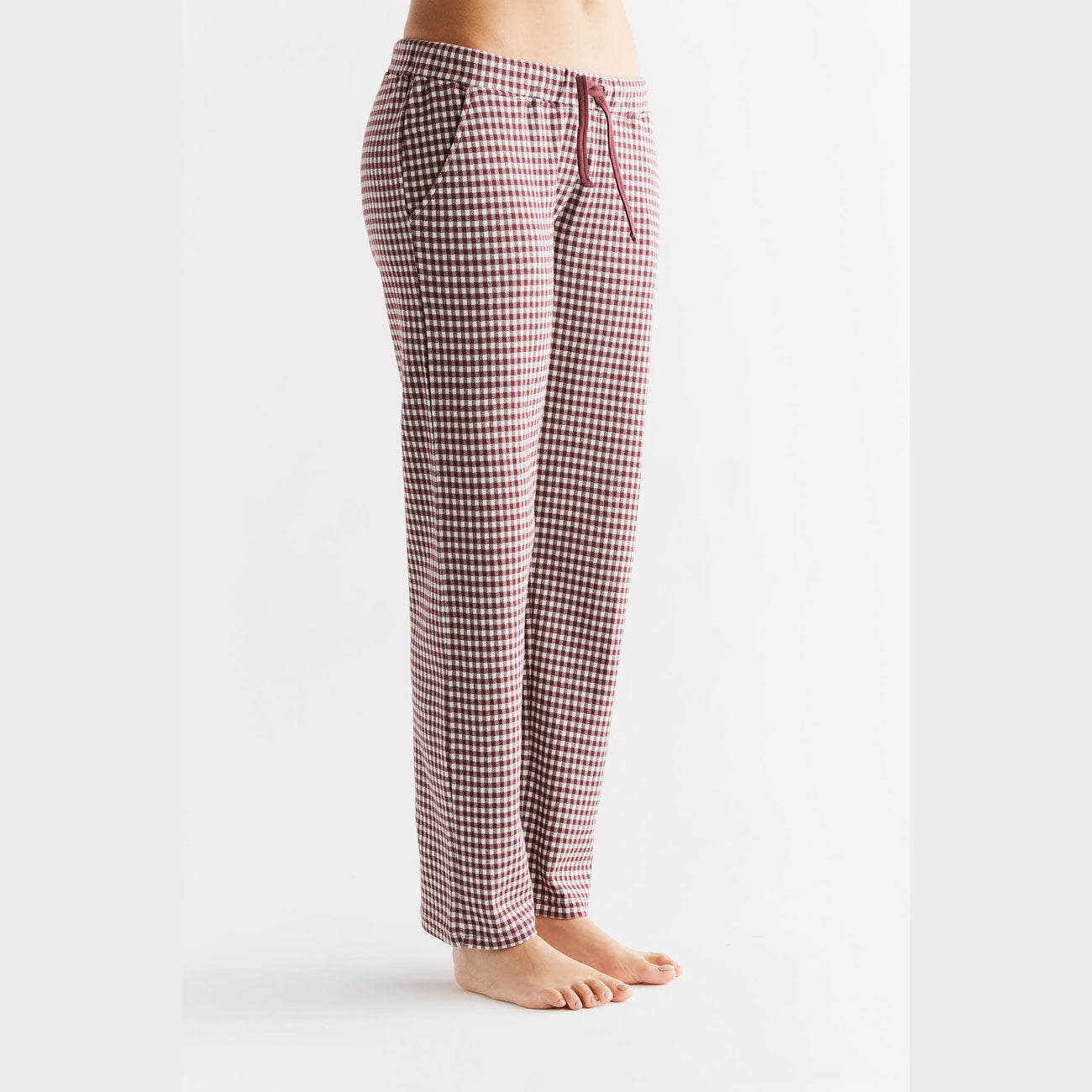 Pantalon de détente à carreaux - LEELA COTTON