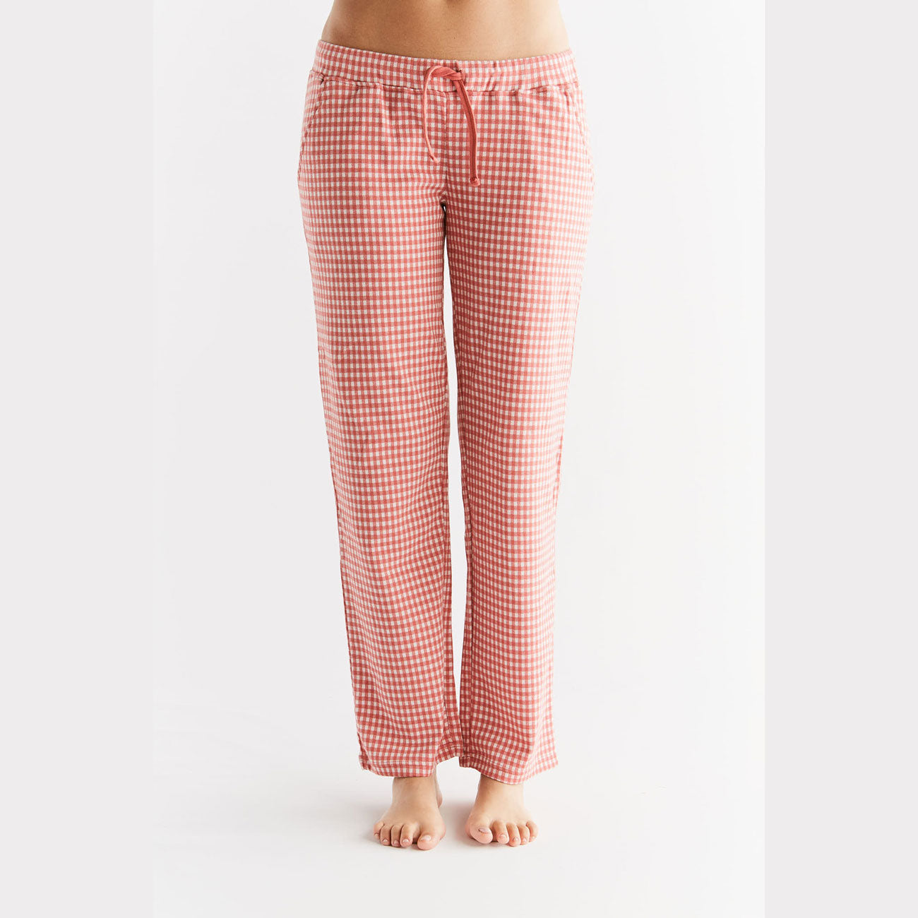 Pantalon de détente à carreaux - LEELA COTTON