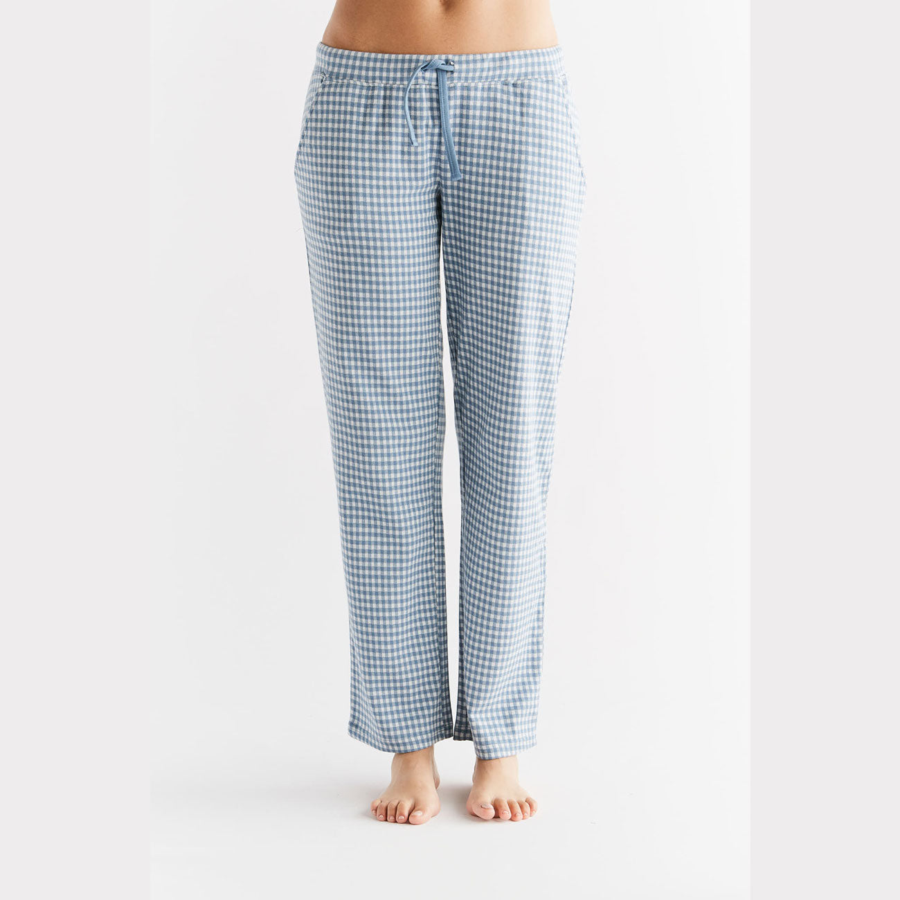 Pantalon de détente à carreaux - LEELA COTTON