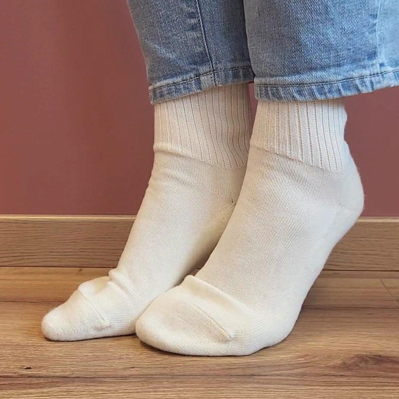 Chaussettes treck 85% Coton bio 15% Laine - HIRSCH
