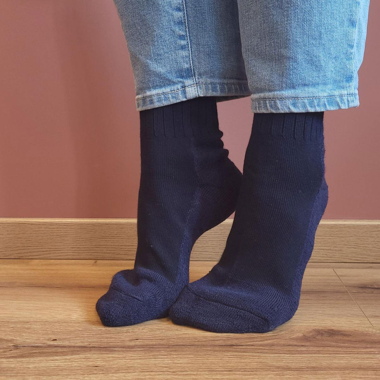 Chaussettes treck 85% Coton bio 15% Laine - HIRSCH