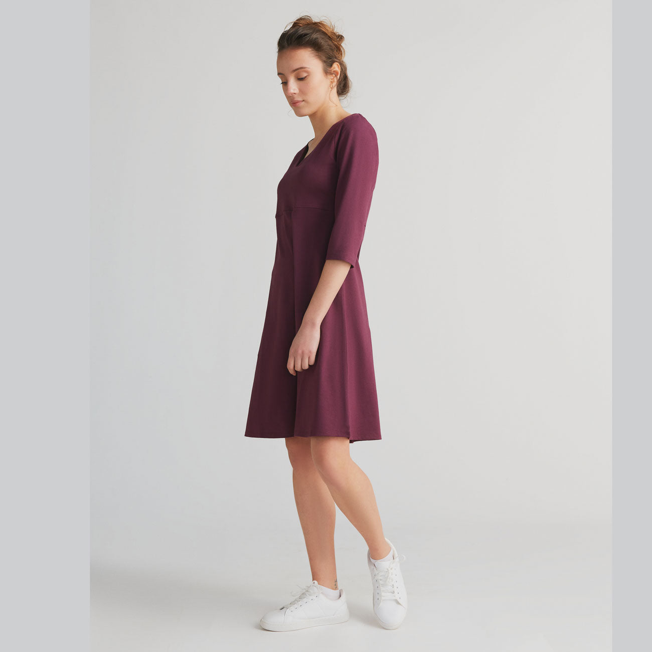 Robe manches 3/4 - LEELA COTTON