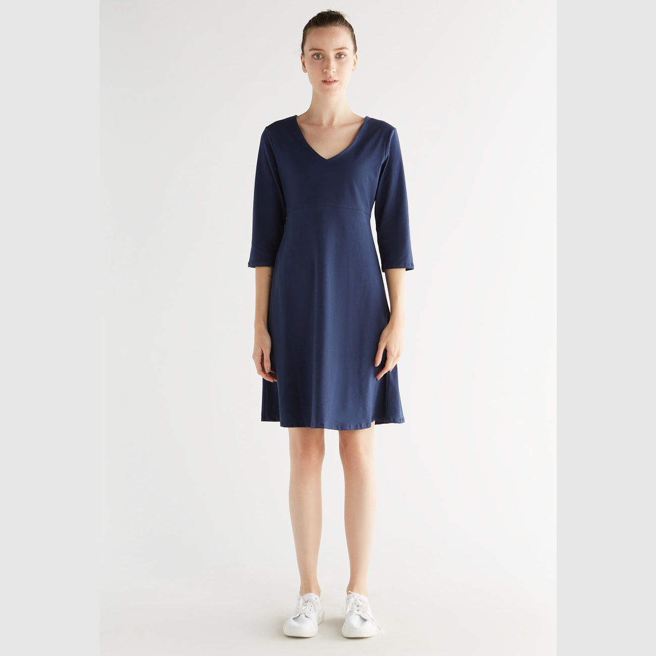 Robe manches 3/4 - LEELA COTTON