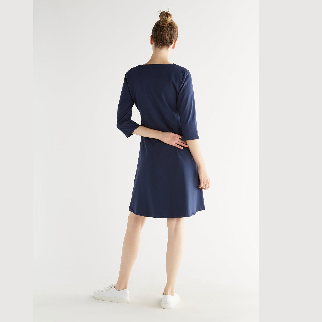 Robe manches 3/4 - LEELA COTTON