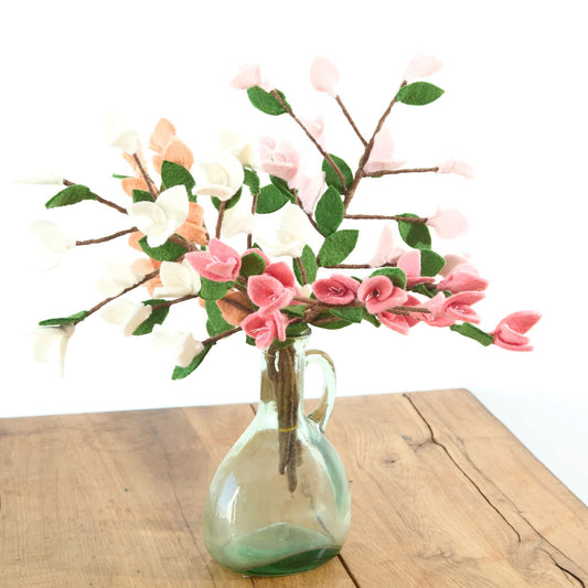 Fleurs de cerisier en laine feutrée - NATURSTYLE