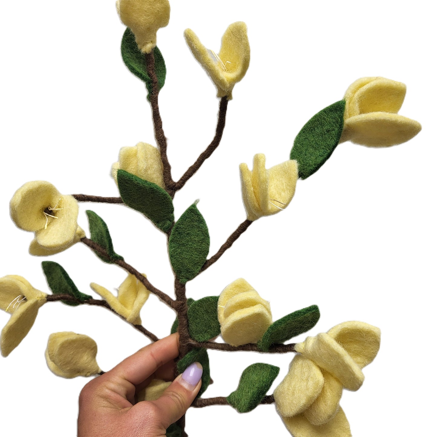 Fleurs de cerisier en laine feutrée - NATURSTYLE