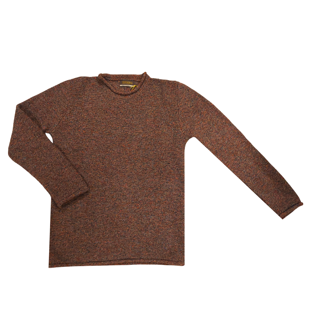 Pull 100% laine Irlandaise homme roulloté - FISHERMAN