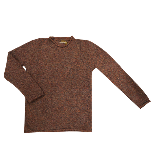 Pull 100% laine Irlandaise homme roulloté - FISHERMAN