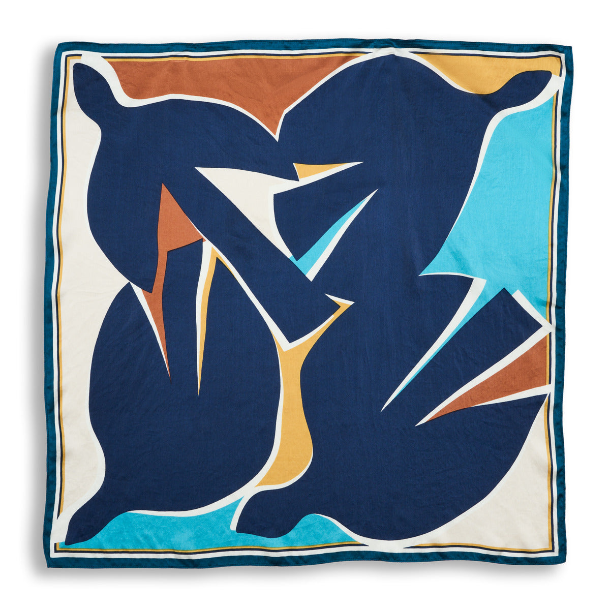 Foulard BIRDS en coton et soie - LIVING CRAFTS