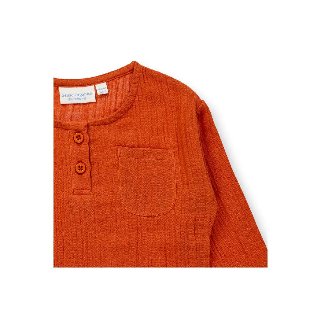 T-shirt PLIN en gaze de coton bio - SENSE ORGANICS