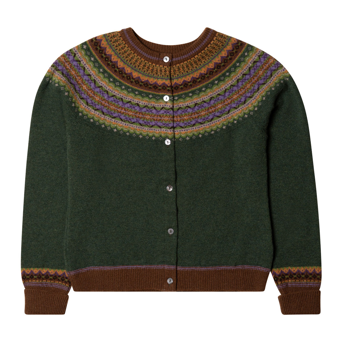 Gilet jacquard PALPINA 100% laine mérions - ERIBE