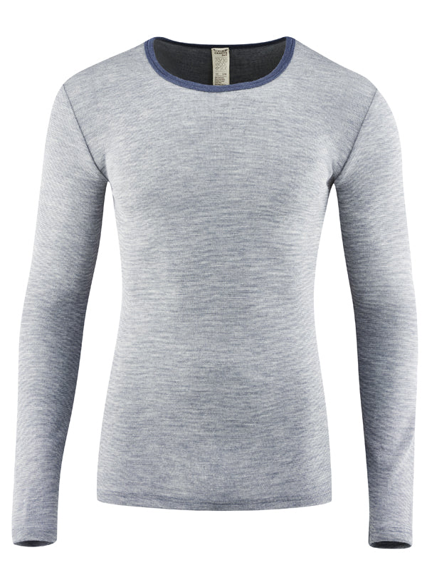 Maillot HARVEY manches longues en laine et soie - LIVING CRAFTS