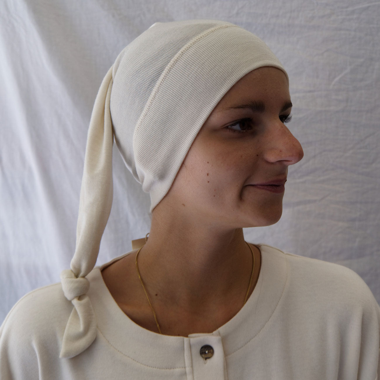 Bonnet de nuit laine et soie - ENGEL