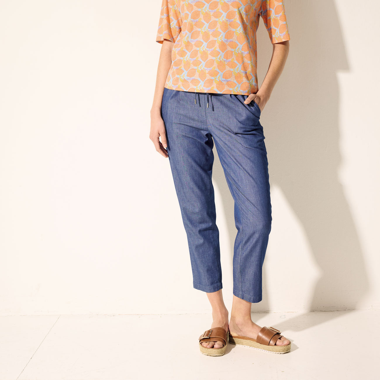 Pantalon 7/8e léger et souple en coton bio - MADNESS