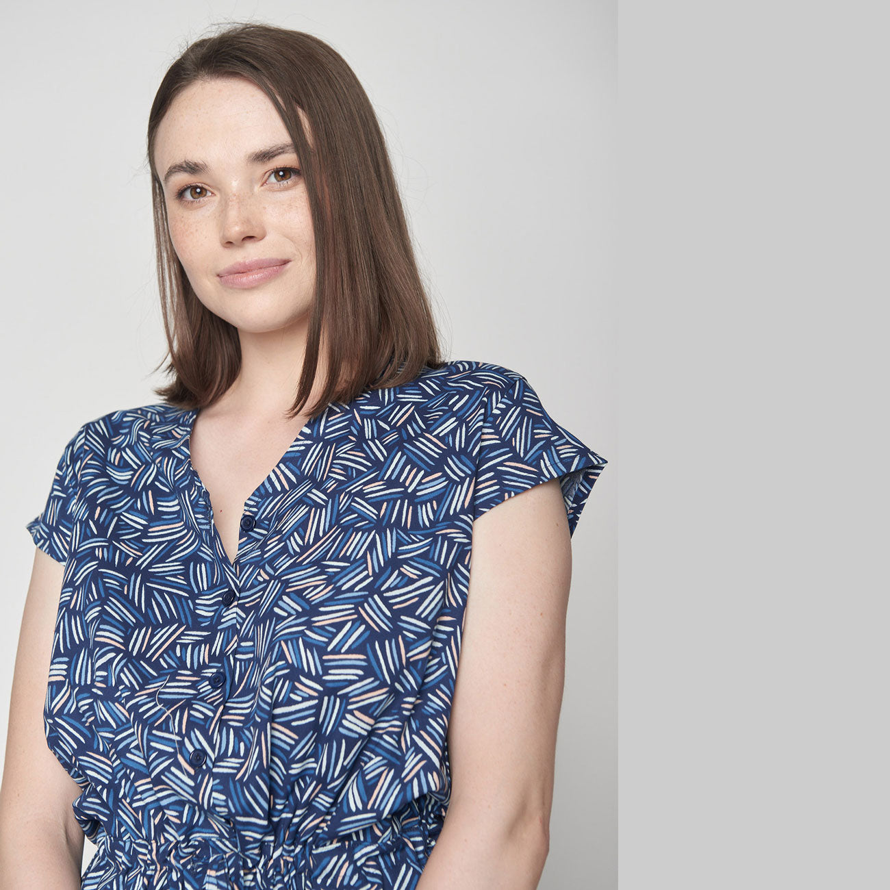 Robe abstraite en écovero - GREENBOMB