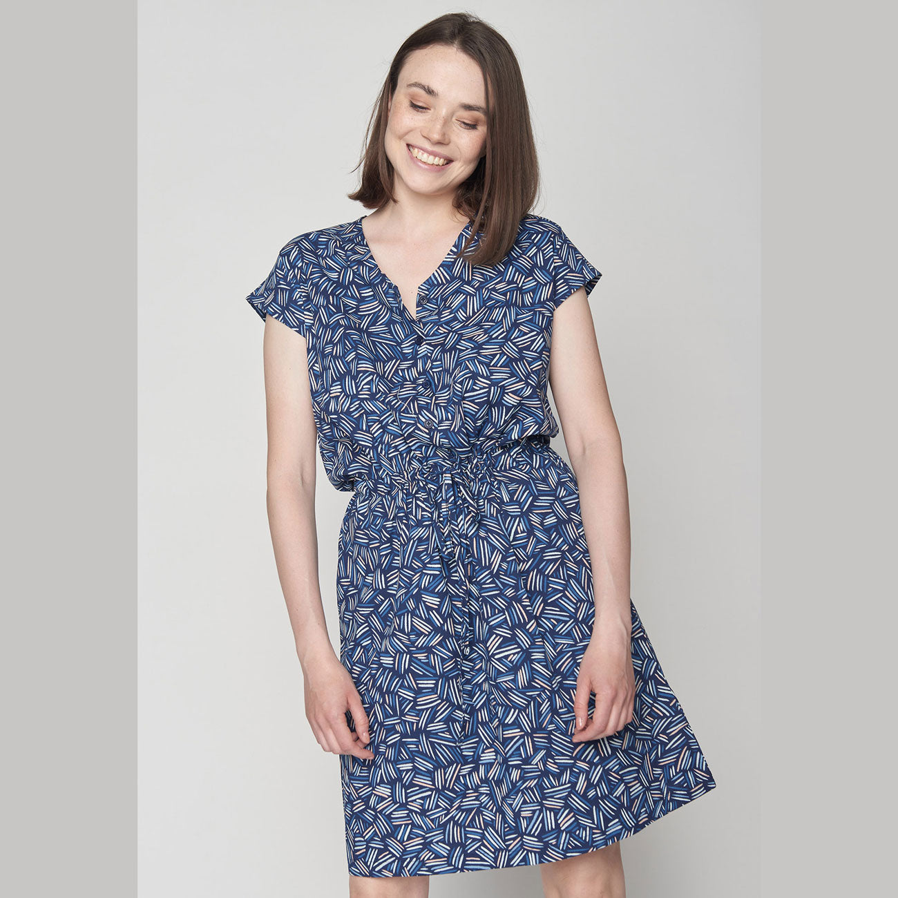 Robe abstraite en écovero - GREENBOMB