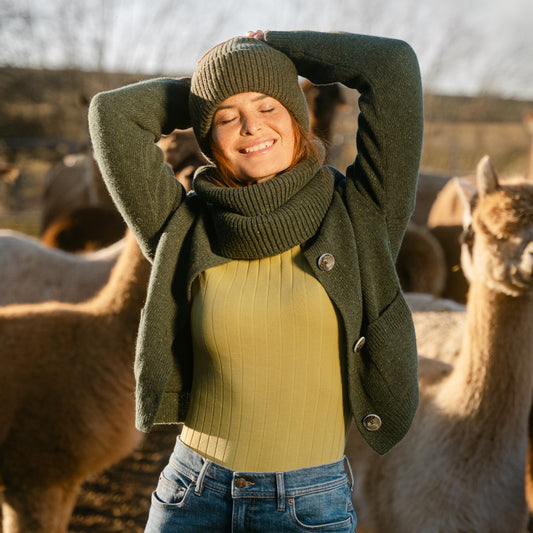 Gilet tricoté en laine SIGLIA - LIVING CRAFTS