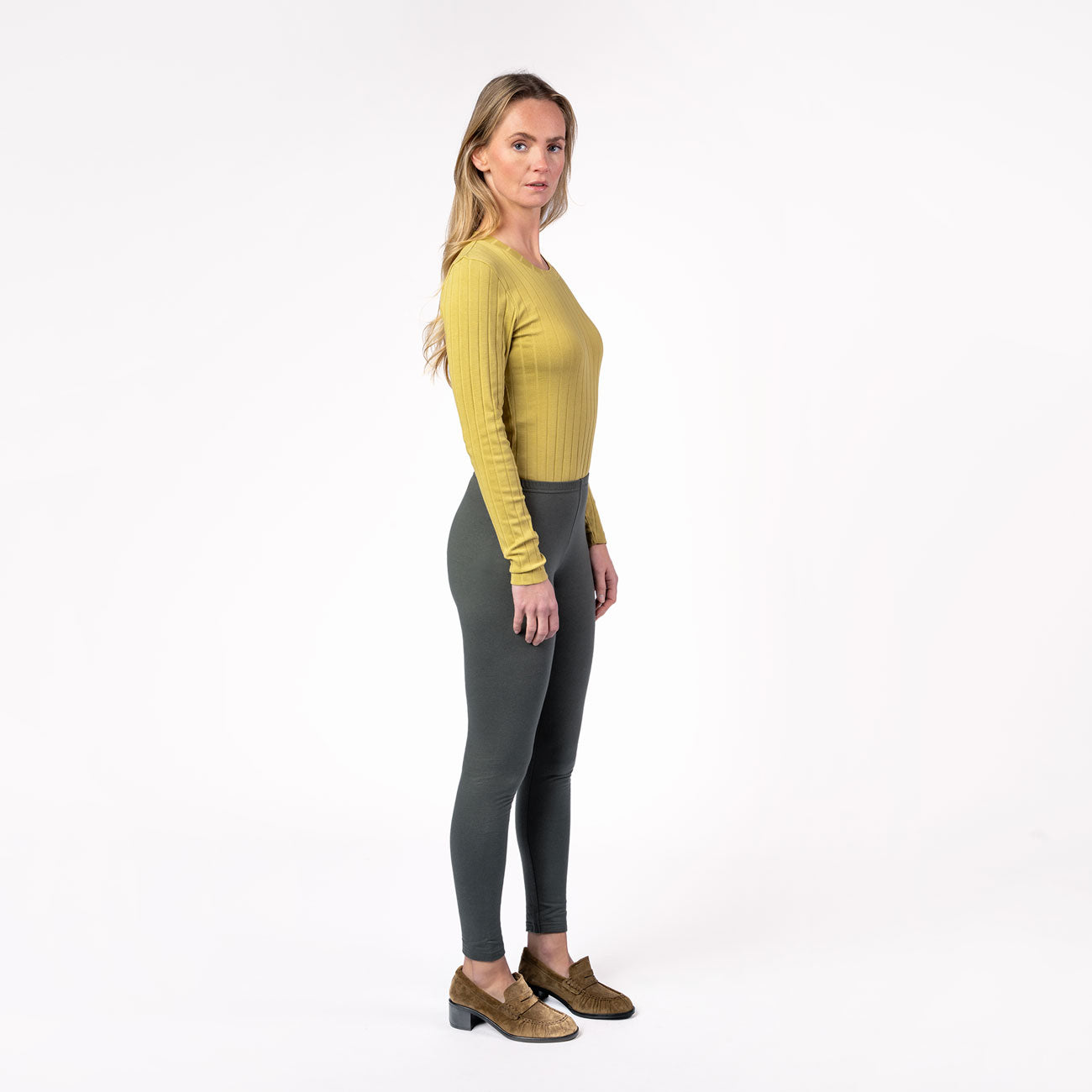 Legging HELLA en coton bio molletonné - LIVING CRAFTS