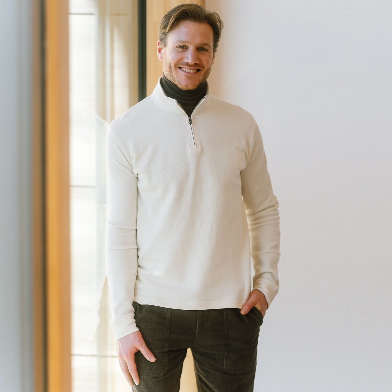 Pull camioneur ZEDRIK en coton bio - LIVING CRAFTS