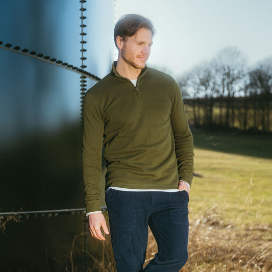 Pull camioneur ZEDRIK en coton bio - LIVING CRAFTS