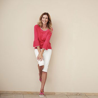 Pull manches 3/4 en coton bio - LIVING CRAFTS