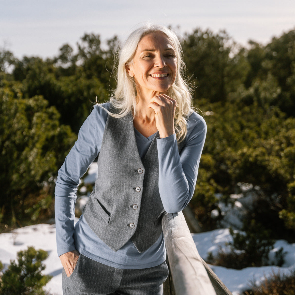T-shirt à manches longues TARANA 100% coton bio - LIVING CRAFTS