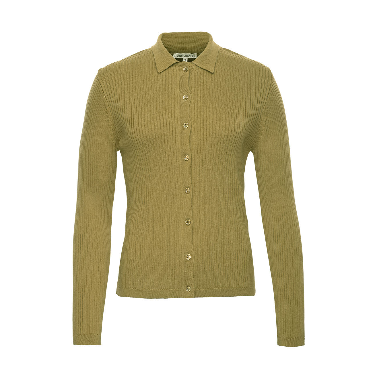Cardigan UNARA en coton bio cotelé - LIVING CRAFTS