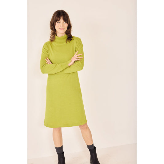 Robe pull en laine et coton et col roulé - MADNESS