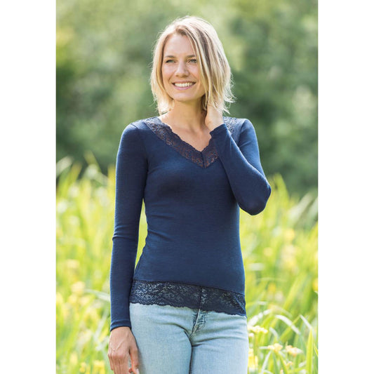 Manches longues + dentelles recyclées - ENGEL