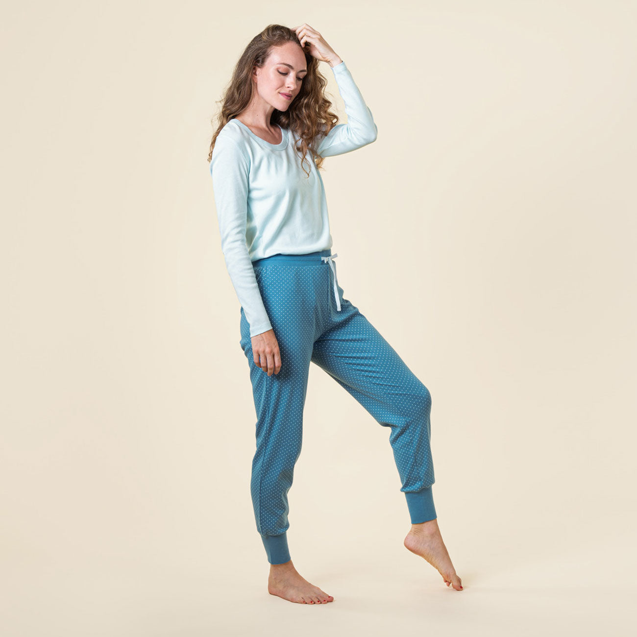 Bas de pyjama AVELINE en coton bio - LIVING CRAFTS