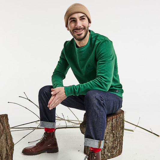 Pull BASILE brodé foret - LA GENTLE FACTORY
