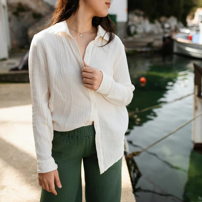 Chemise FENJA en mousseline de coton bio - NORDLICHT